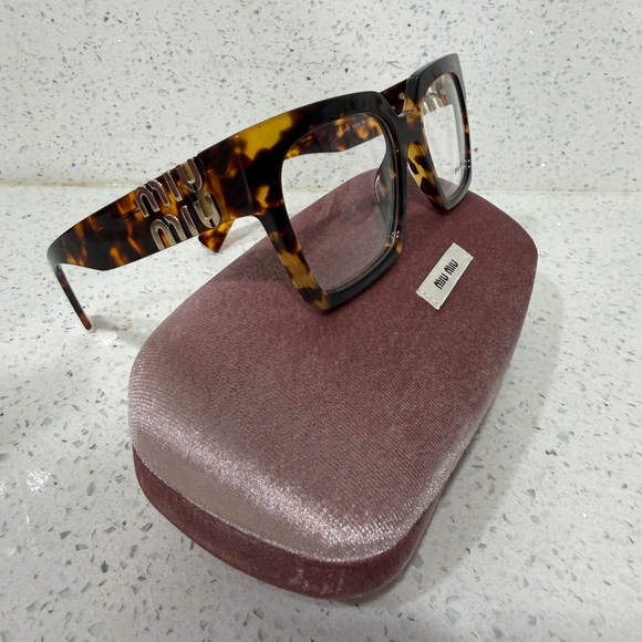 Miu Miu MU 04UV Honey Havana Eyeglasses Frames - Picture 10 of 12